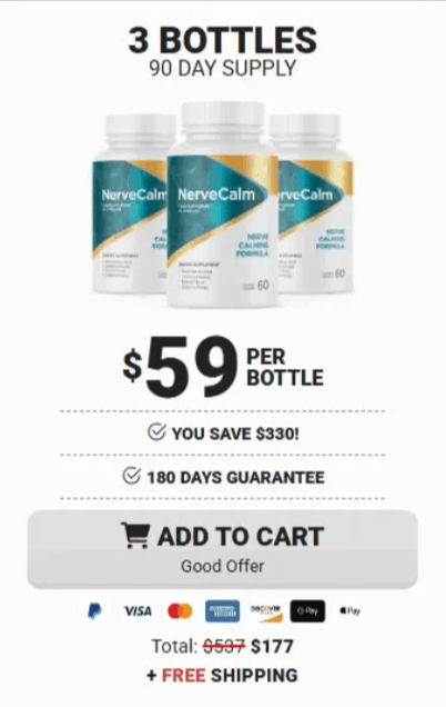 Nerve Calm price 3 bottle